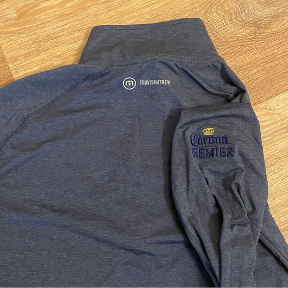 Travis Matthew Performance Quaterzip Size Medium | Golf Stretch Athletic Office - Picture 4 of 6